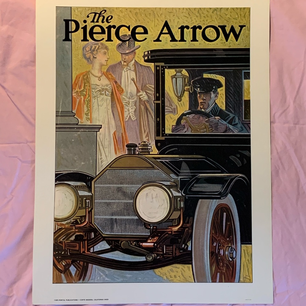 1912 - Pierce Arrow Automobile Advertisement Poster
